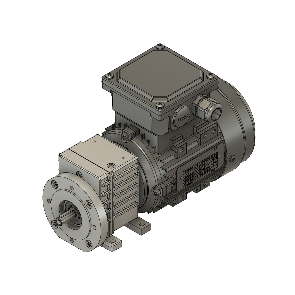 Heytraction Getriebemotor Type G23-09/4 bis G27-09/4  - Bauform B3/B14R - 0,09 kW