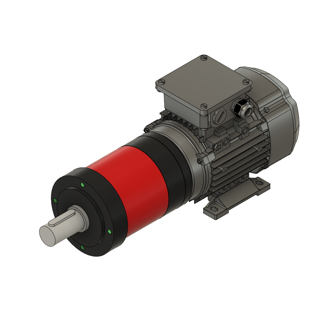 Heytraction Planetengetriebemotor GPTM120-037/4 | 2-stufig | Bauform B3B14